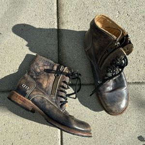 BED|STÜ Dual Zip Lace-Up Booties